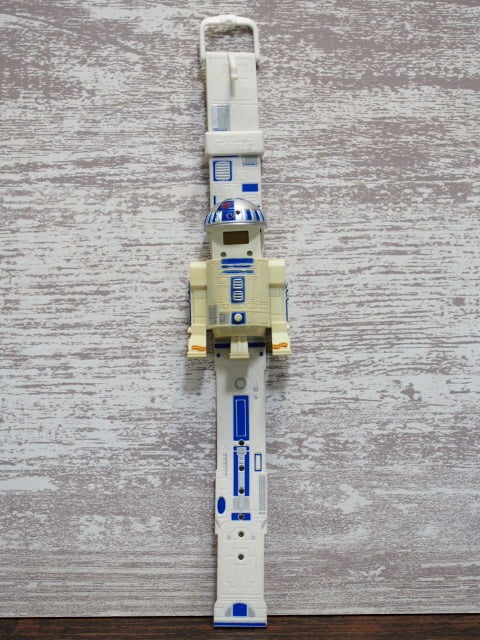 R2-D2 フェイスウォッチの頭部を開いた写真